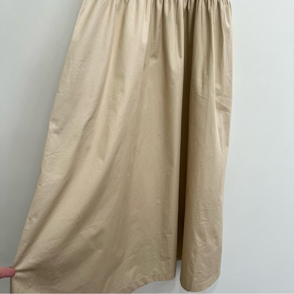 Old Navy Fit & Flare High-Neck Combination Midi Dress Sleeveless Tan Size XL - Picture 9 of 15